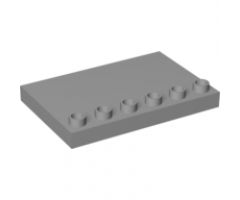 Duplo Tile, Modified 4 x 6 with Studs on Edge and Two White Lines Road Pattern