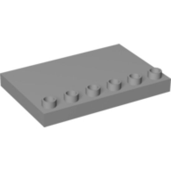 Duplo Tile, Modified 4 x 6 with Studs on Edge and Two White Lines Road Pattern
