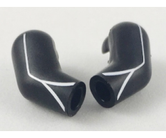 Arm, (Matching Left and Right) Pair with White Lines Pattern