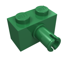 Brick, Modified 1 x 2 with Pin