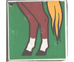 Duplo, Tile 2 x 2 x 1 with Horse Mosaic Picture 06 Pattern (Set 1078)
