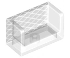 Panel 1 x 2 x 1 with Rounded Corners and 2 Sides with Soccer (Football) Goal Net Pattern