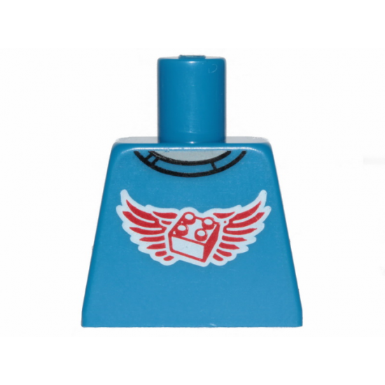Torso Shirt with Red Wings and 2 x 2 Brick Pattern