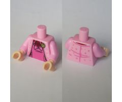 Torso Harry Potter Jacket over Dark Pink Vest with Gold Cat Brooch Pattern / Bright Pink Arms / Light Nougat Hands