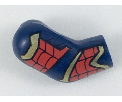 Arm, Right with Gold and Red Armor, Black Webs Pattern