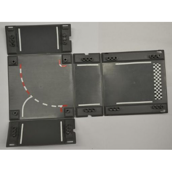 Container Racers Fold-Out Race Track Case 34 x 42 with Racetrack Pattern (Stickers) - Set 8123