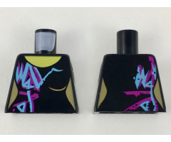 Torso Female Purple and Medium Azure Markings Pattern