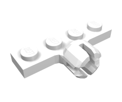 Plate, Modified 1 x 4 with Tow Ball Socket, Long, 4 Slots (8mm Socket Length)