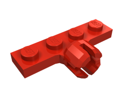 Plate, Modified 1 x 4 with Tow Ball Socket, Long, 4 Slots (8mm Socket Length)