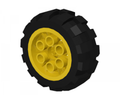 Wheel & Tire Assembly 20 x 30 Balloon Medium, with Black Tire 20 x 30 Balloon Medium (6582 / 6581)