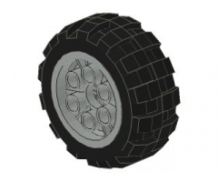 Wheel & Tire Assembly 20 x 30 Balloon Medium, with Black Tire 20 x 30 Balloon Medium (6582 / 6581)