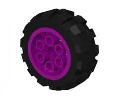 Wheel & Tire Assembly 20 x 30 Balloon Medium, with Black Tire 20 x 30 Balloon Medium (6582 / 6581)