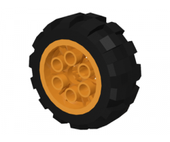 Wheel & Tire Assembly 20 x 30 Balloon Medium, with Black Tire 20 x 30 Balloon Medium (6582 / 6581)