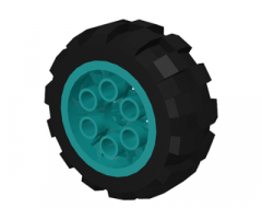 Wheel & Tire Assembly 20 x 30 Balloon Medium, with Black Tire 20 x 30 Balloon Medium (6582 / 6581)