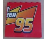 Panel 1 x 6 x 5 with 'een' and '95' Pattern (Sticker) - Set 8486