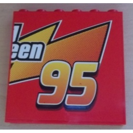 Panel 1 x 6 x 5 with 'een' and '95' Pattern (Sticker) - Set 8486