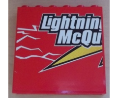Panel 1 x 6 x 5 with 'Lightning McQu' Pattern (Sticker) - Set 8486