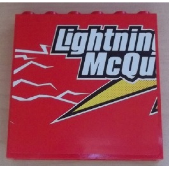 Panel 1 x 6 x 5 with 'Lightning McQu' Pattern (Sticker) - Set 8486