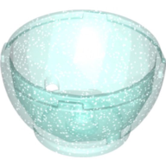 Container Faceted, 4 x 4 x 1 2/3, Dragon Egg Bottom