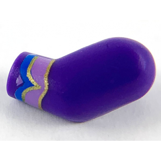 Arm, Left with Medium Lavender, Blue and Gold Cuffs Pattern