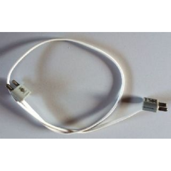 Electric, Wire 12V / 4.5V with 2 Leads, 45 Studs Long with 2 Light Gray Electric, Connector, 2-Way Male Rounded Narrow Type 1 with Cross-Cut Pins