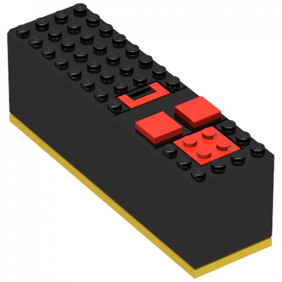 Electric, Battery Box 9V 4 x 14 x 4 with Yellow Base