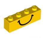 Brick 1 x 4 with Smile Pattern