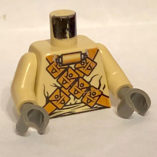 Torso SW Tusken Raider Pattern / Tan Arms / Dark Gray Hands