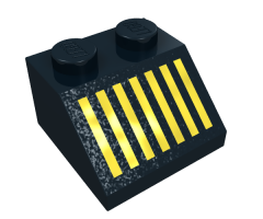 Slope 45 2 x 2 with Yellow Grille Pattern