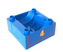 Duplo, Train Cab / Tender Base with Bottom Tube and Thomas & Friends Gordon #4 Pattern