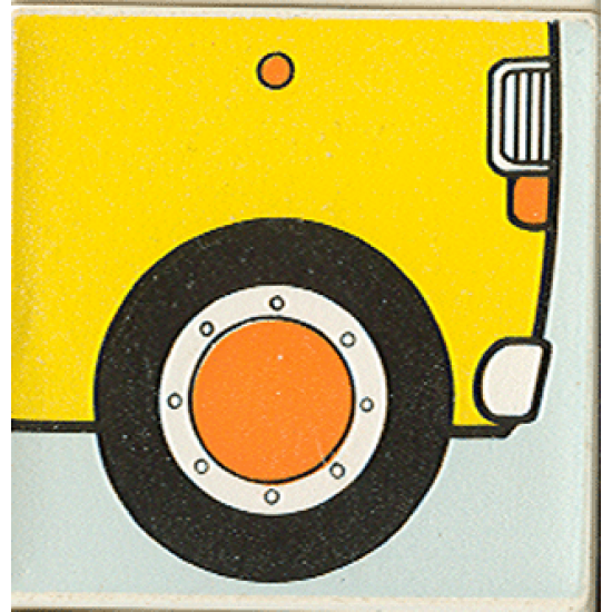 Duplo, Tile 2 x 2 x 1 with Community Mosaic Picture 06 Pattern (Set 9221)
