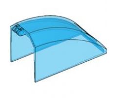 Windscreen 8 x 4 x 4 Curved with 2 Fingers