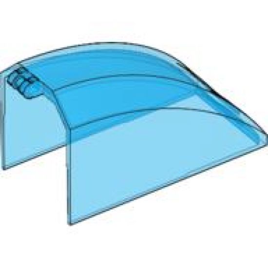 Windscreen 8 x 4 x 4 Curved with 2 Fingers