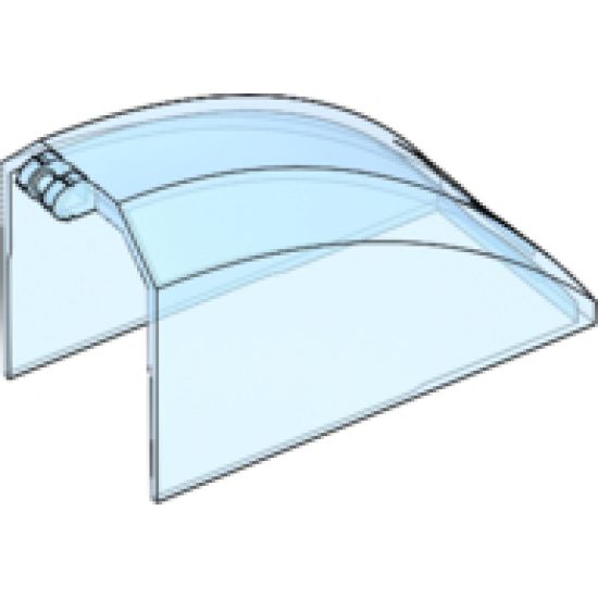 Windscreen 8 x 4 x 4 Curved with 2 Fingers