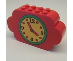 Slope, Curved 8 x 2 x 4 Triple with Eight Studs with Clock Pattern