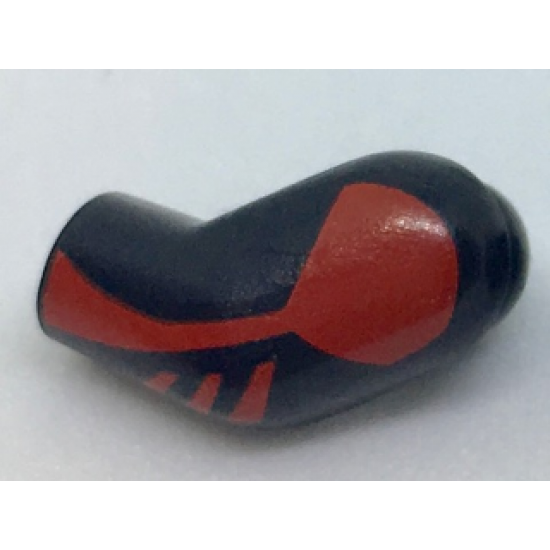 Arm, Left with Red Shoulder and Stripes Pattern