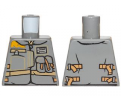 Torso SW Jacket with Dark Tan Belts and Pockets Pattern (Rebel Trooper)