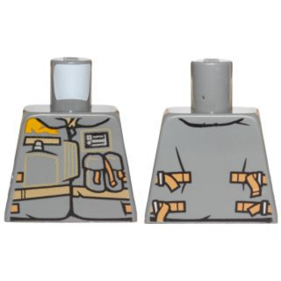 Torso SW Jacket with Dark Tan Belts and Pockets Pattern (Rebel Trooper)