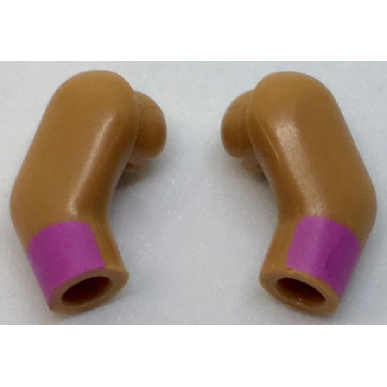 Arm, (Matching Left and Right) Pair with Dark Pink Cuffs Pattern