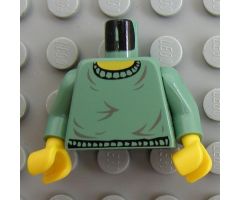 Torso Harry Potter Crew Neck Sweater Pattern / Sand Green Arms / Yellow Hands