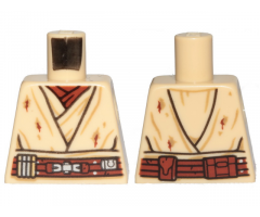 Torso SW Layered Shirt, Reddish Brown Undershirt, Reddish Brown Belt with Buckle, Tattered and Dirt Stains Pattern