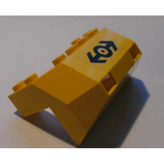 Train Front Sloping Base with Train Logo Pattern (Sticker) - Set 4559
