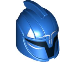 Minifigure, Headgear Helmet SW Senate Commando Captain with Black Markings and Curved White Lines Pattern