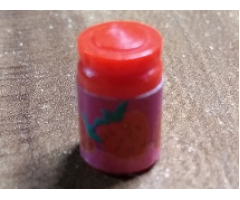 Scala Accessories Jar Jam / Jelly, Label with Strawberries Pattern (Sticker) - Set 3149