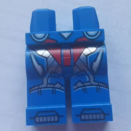Hips and Legs with Armor with Red and Silver Accents Pattern