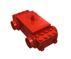 Electric, Train Motor 12V with Wheels Type II with 3 Round Contact Holes