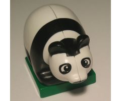 Duplo, Animal Panda Baby Cub on Green Base, Eyes Looking Forward