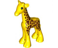 Duplo, Animal Giraffe Baby Large, Eyes Semicircular Pattern