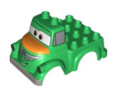 Duplo, Vehicle Car Body Truck with Disney Planes Chug Pattern