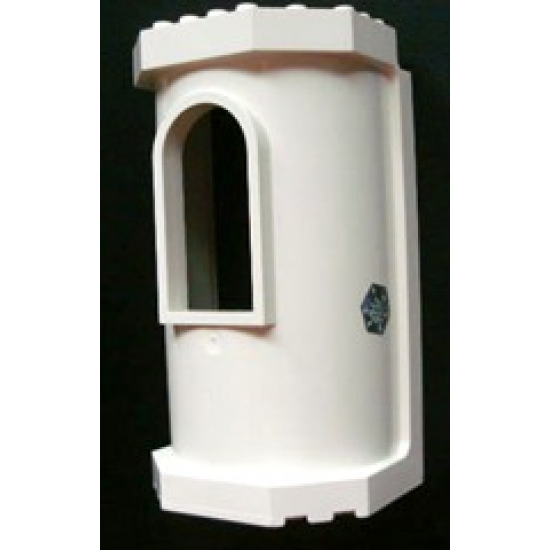 Belville Wall, Tower with Window with Snowflake Pattern on Outside (Sticker) - Set 7581